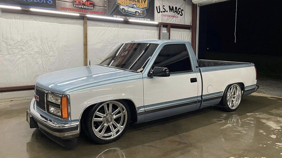 1998 Chevy Silverado custom lowered pickup truck