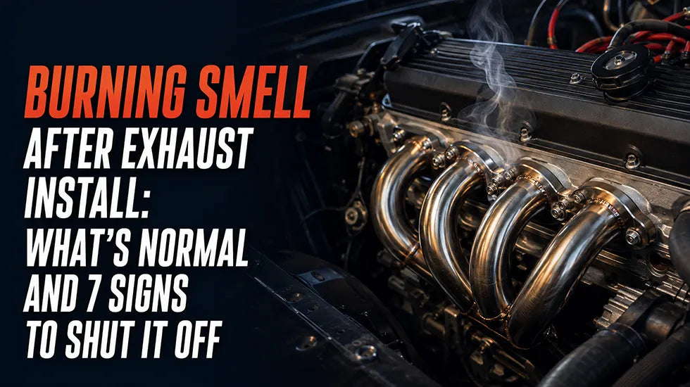 Burning smell after exhaust install