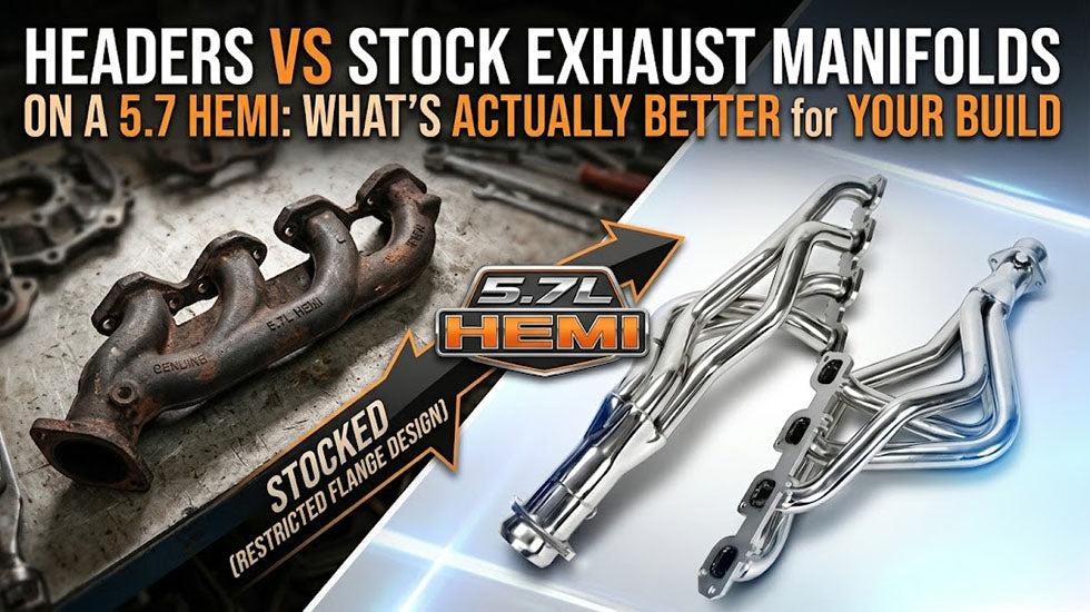 5.7 HEMI Stock Manifold vs Headers