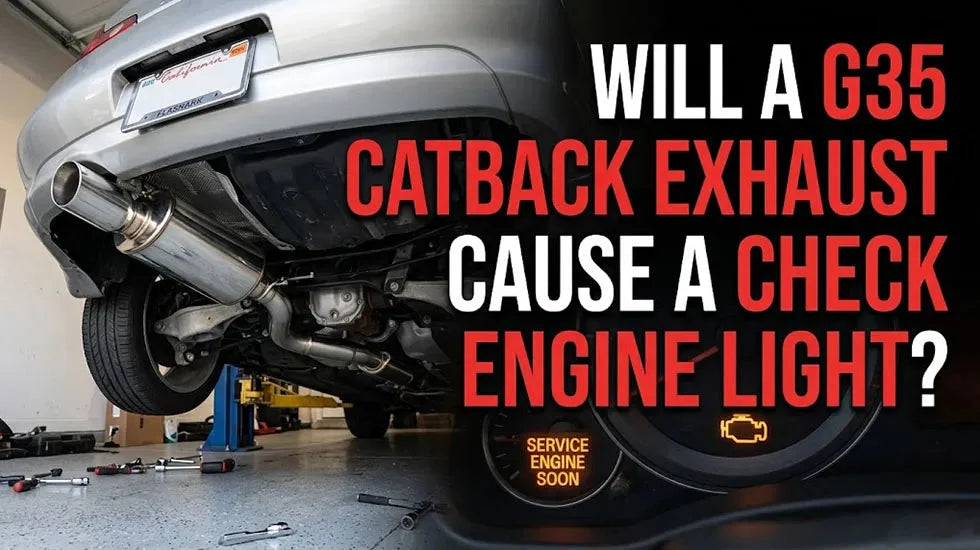 G35 catback exhaust causing check engine light