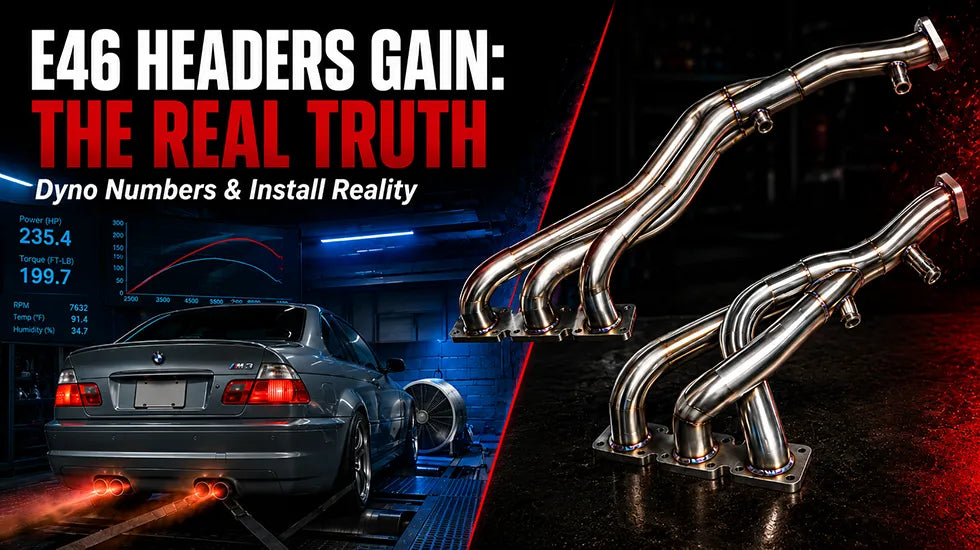 Flashark BMW E46 headers dyno test and performance upgrade