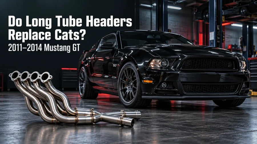 2011–2014 Mustang GT with long tube headers