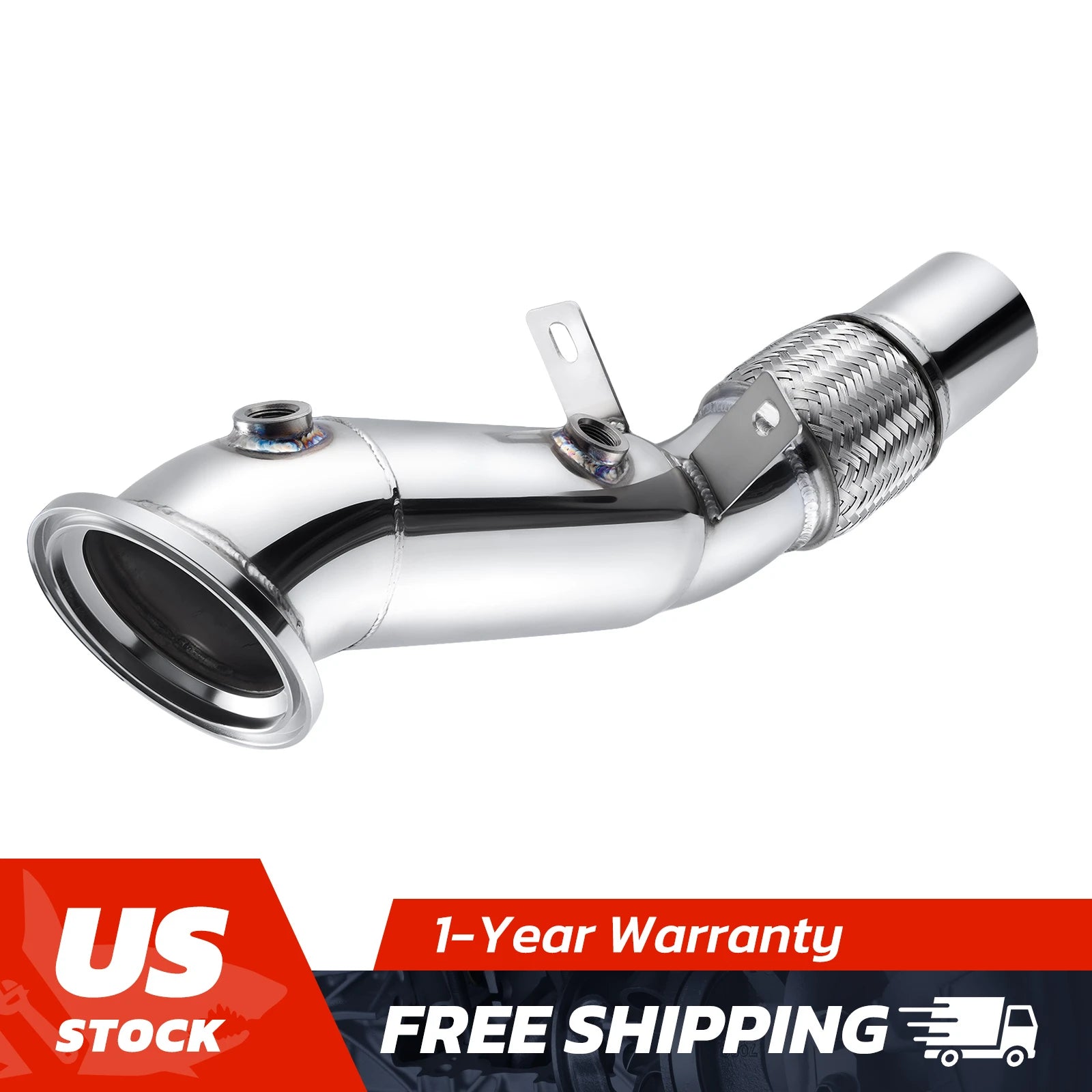 Downpipes sin catalizador Flashark para BMW B48 (chasis G/F) 120i/220i/230i/320i/330e/330i/420i/430i/630i/730i y xDrive 2016-2021