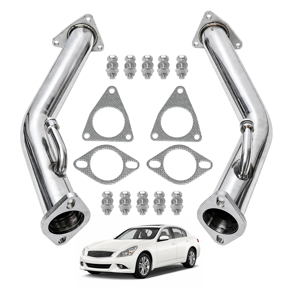 Tubos de escape/tubos de prueba para Nissan 370z Infiniti G37 Z34 2008-2018