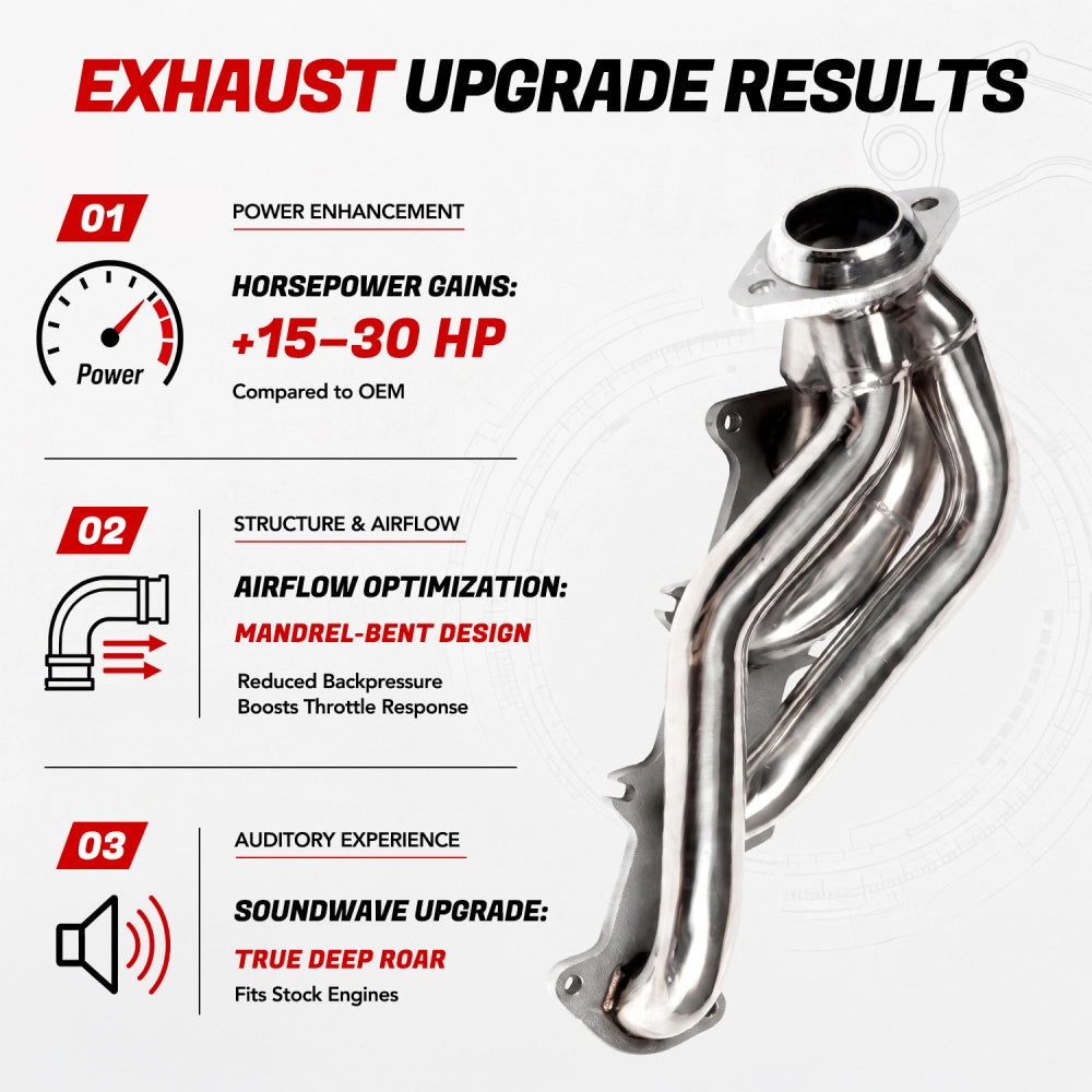 2004-2010 Ford F150 5.4L Triton V8 Exhaust Header