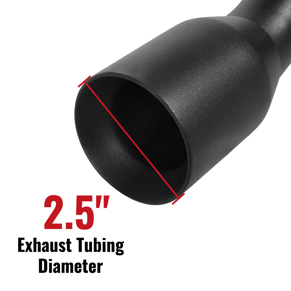 2007-2017 Jeep Wrangler JK (3.6L / 3.8L) & 2018-2023 Jeep Wrangler JL (2.0L / 3.6L) Axle-Back Exhaust System