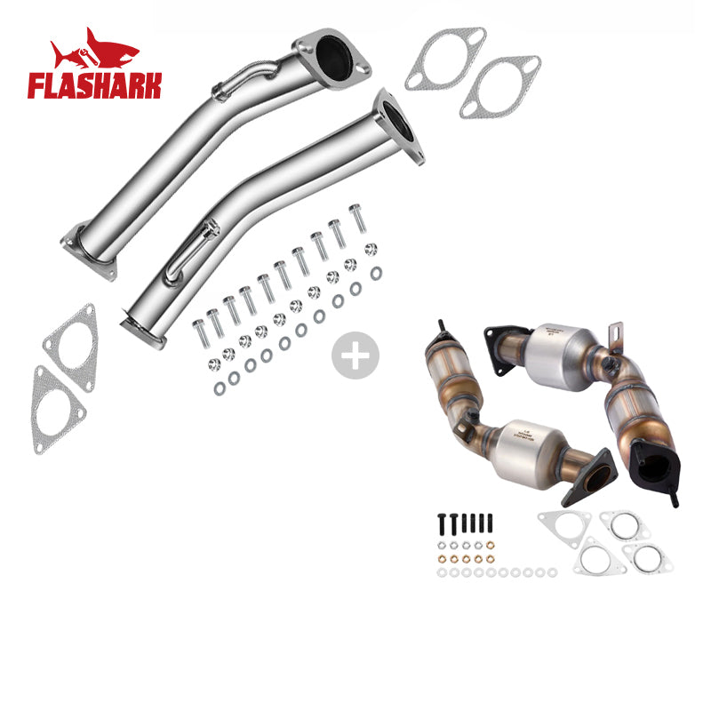 Left&Right Catalytic Converter Kit For 2007-2019 Infiniti G37, Q50, G35 - Direct Fit, E.P.A. Compliant