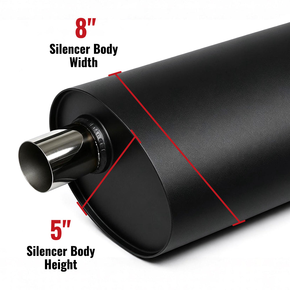 2007-2017 Jeep Wrangler JK (3.6L / 3.8L) & 2018-2023 Jeep Wrangler JL (2.0L / 3.6L) Axle-Back Exhaust System