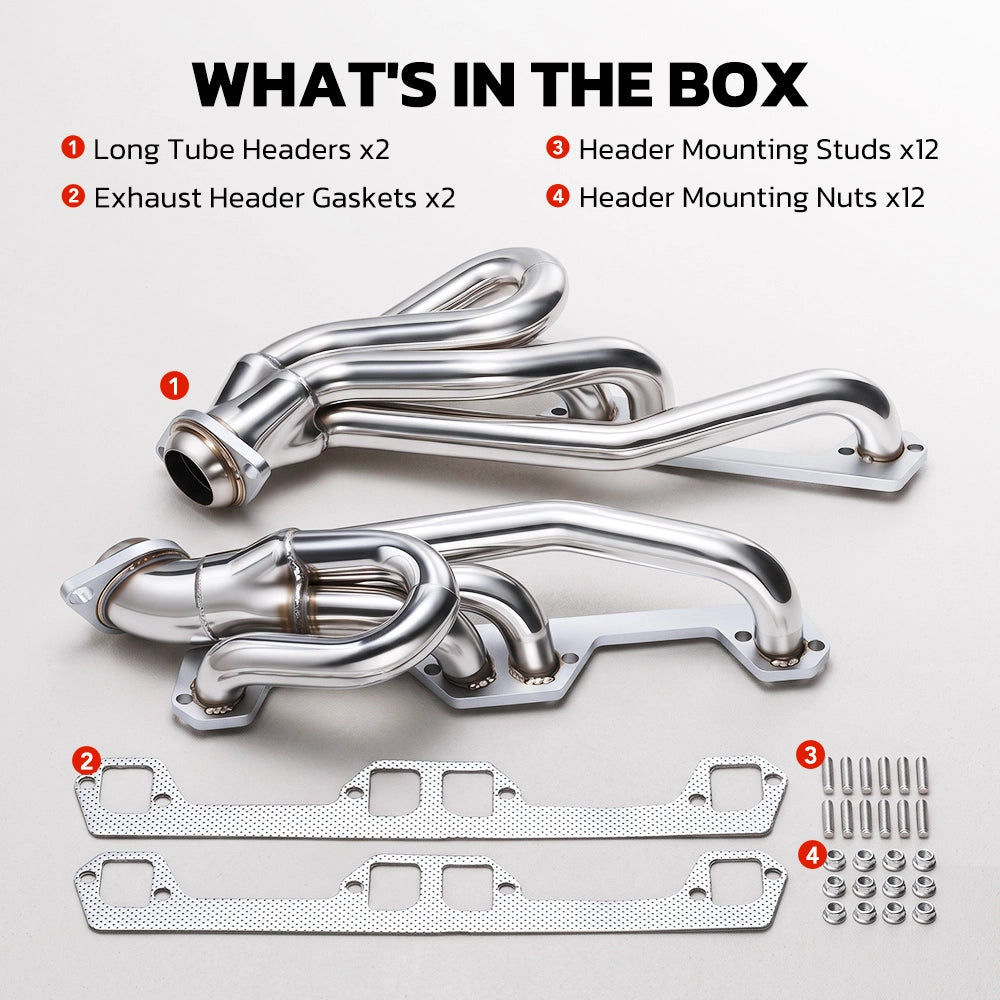 Exhaust Header for 1994-2004 Dodge Ram 1500 / 2500 / 3500 / Dakota / Durango丨5.2L / 5.9L Magnum V8丨2WD ONLY