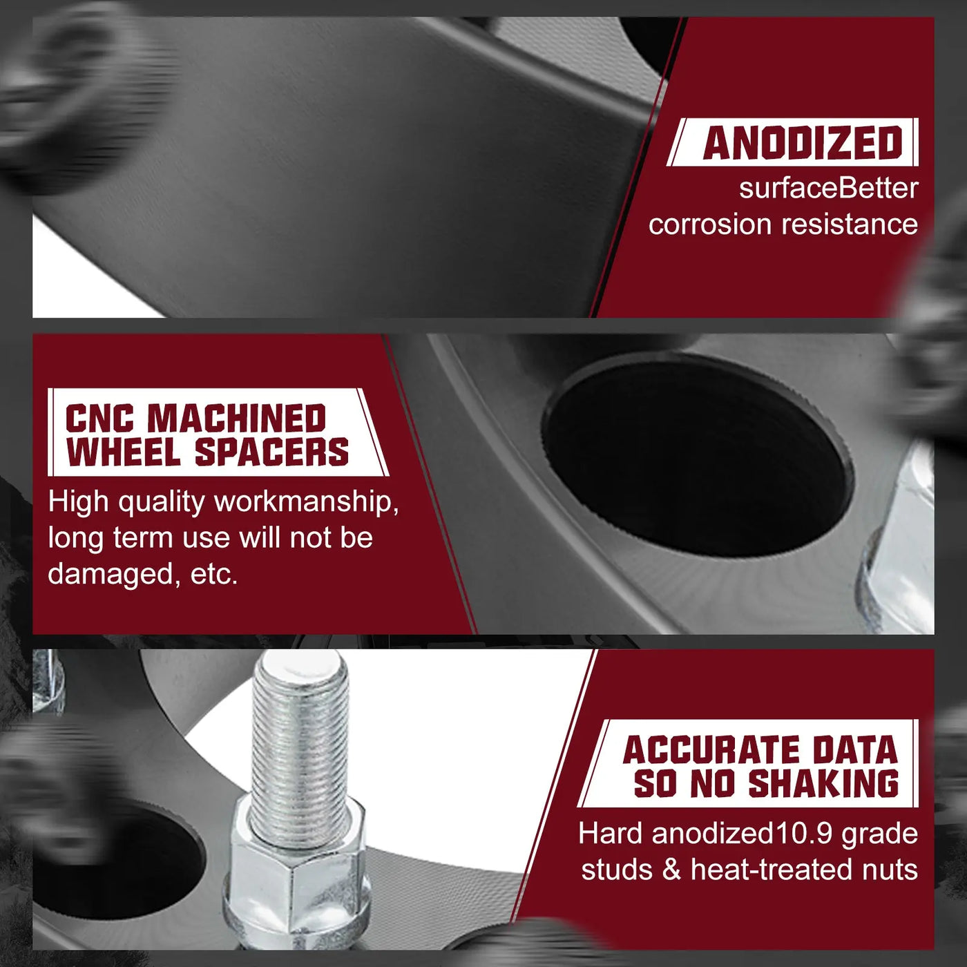 1.5"/2" 2011-2022 Chevy Chevrolet Silverado GMC Sierra 2500 3500 8x180mm Wheel Spacers 4PCS Flashark