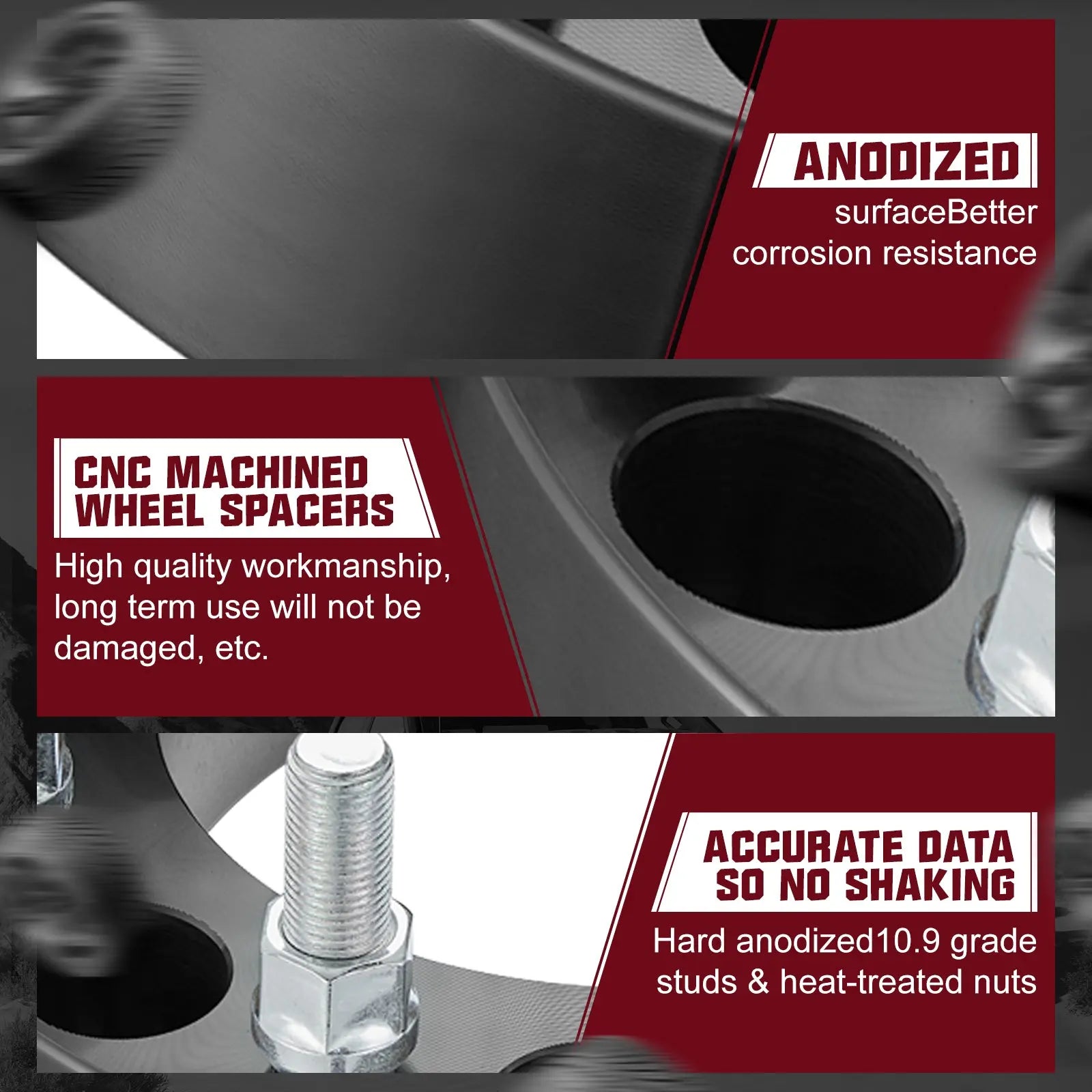 1.5"/2" 2011-2022 Chevy Chevrolet Silverado GMC Sierra 2500 3500 8x180mm Wheel Spacers 4PCS Flashark