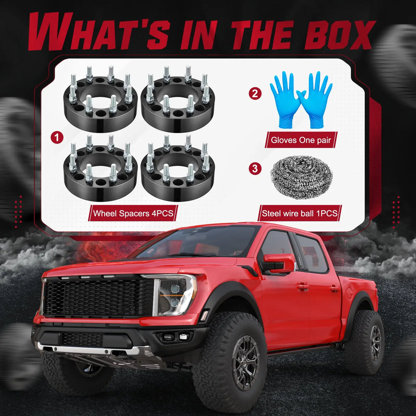 1.5"/2" 2011-2022 Chevy Chevrolet Silverado GMC Sierra 2500 3500 8x180mm Wheel Spacers 4PCS Flashark