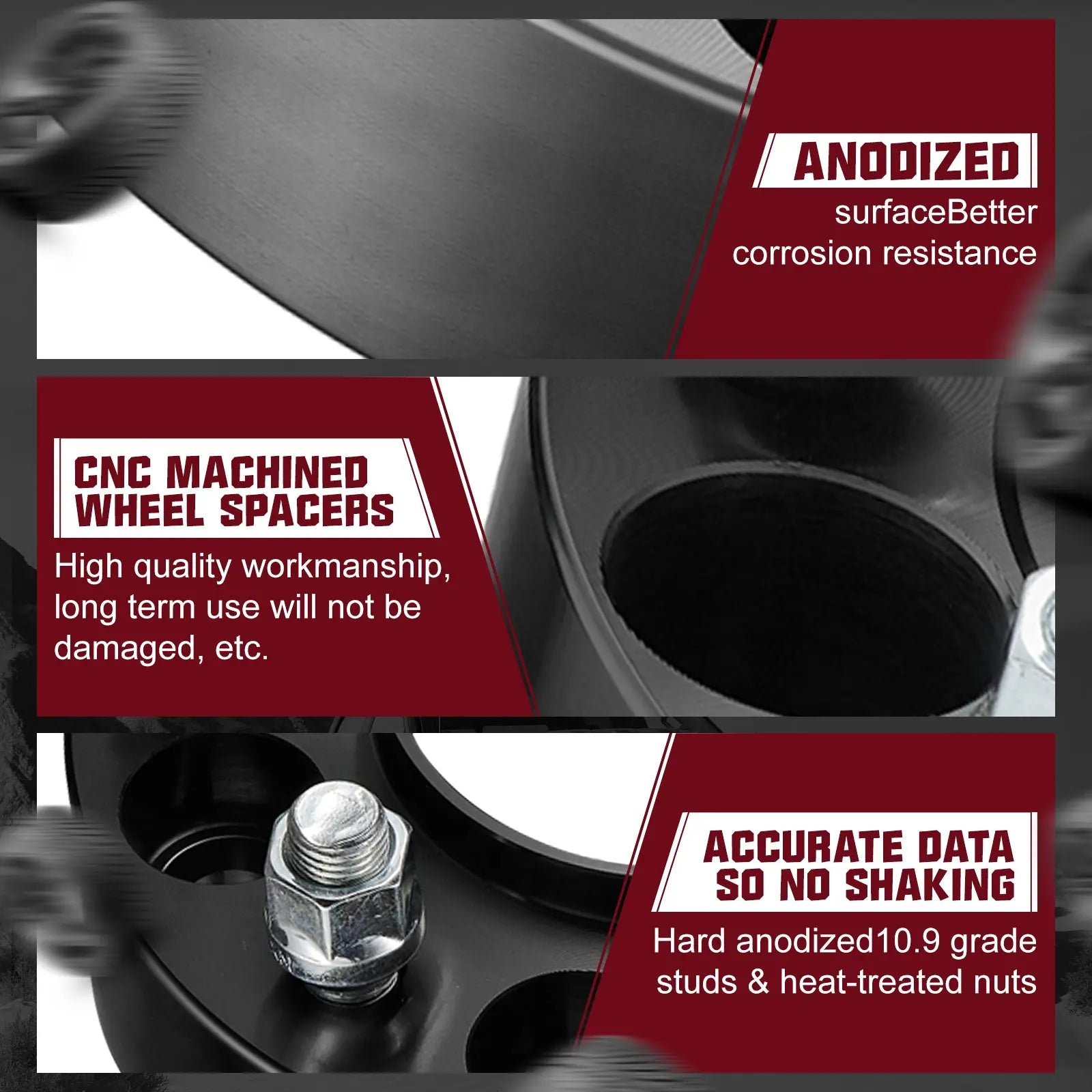 1.5 inch/2 inch 2019-2022 Dodge Ram 1500 6x5.5" Wheel Spacers 4PCS Flashark