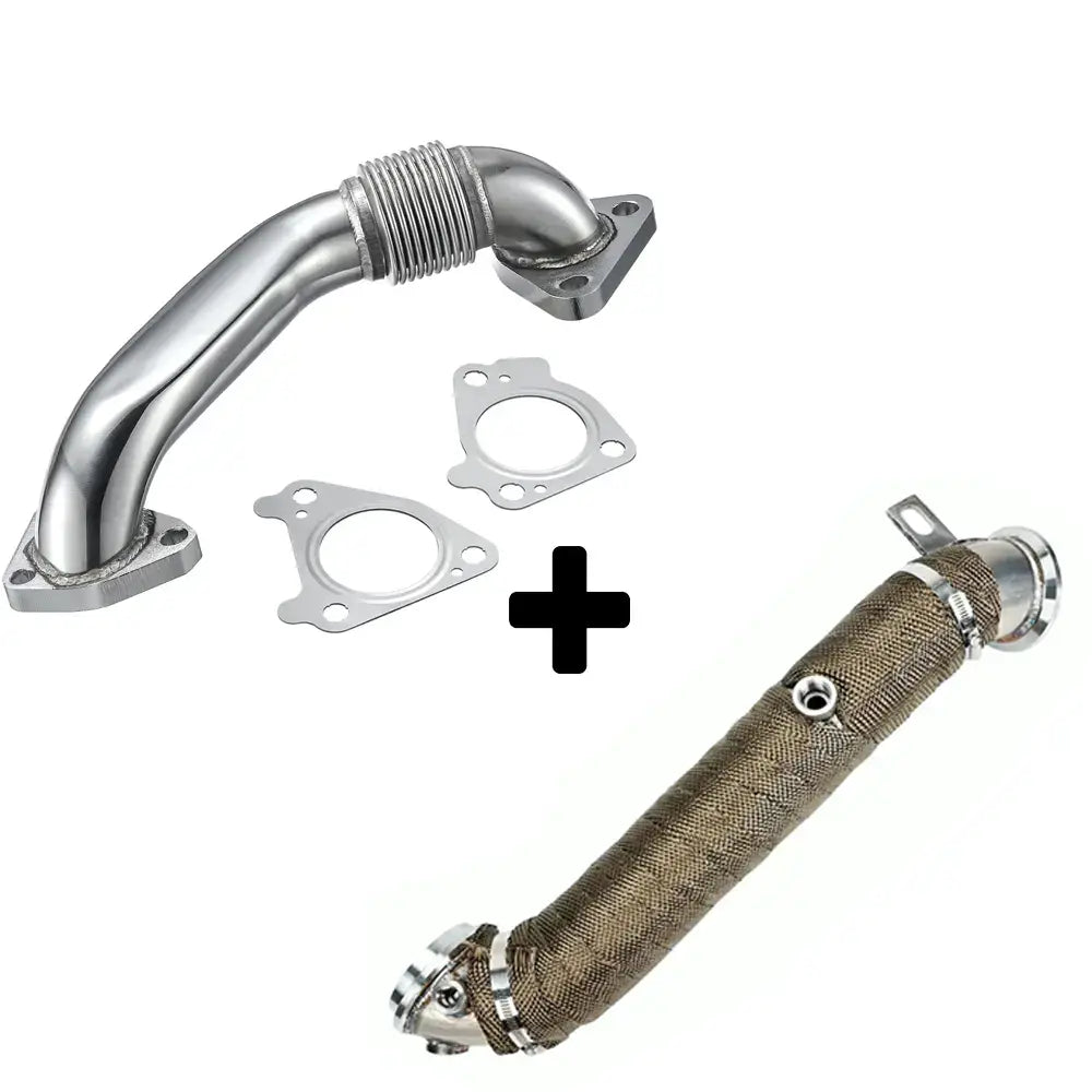 Flashark 3" Turbo Downpipe for 2011–2015 Chevy Silverado & GMC Sierra 2500HD/3500HD 6.6L LML Duramax