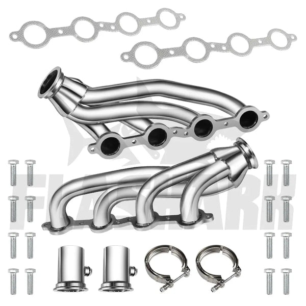 1960-1986 Chevy C-10 LS GMC LS1 LS2 LS3 LS6 LS9 4.8L 5.3L 5.7L 6.0L 6.2L V8 Exhaust Header Flashark