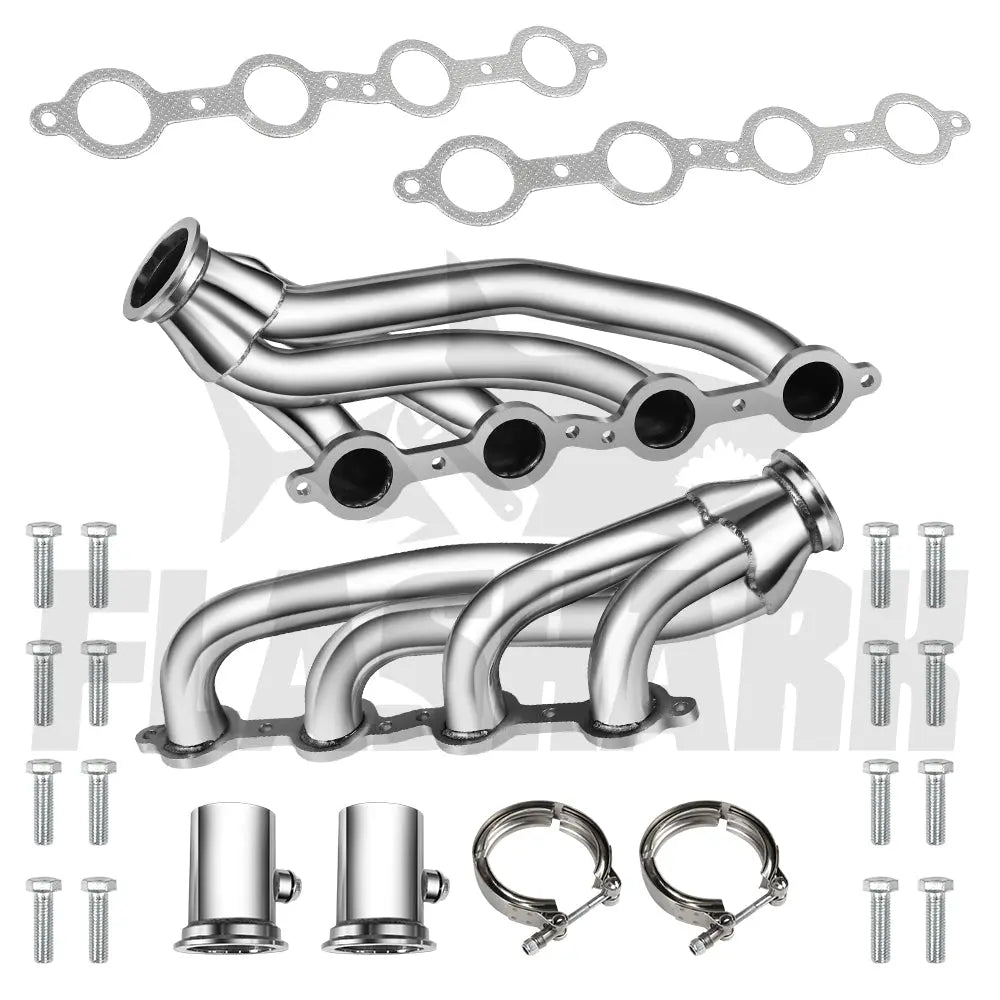 1960-1986 Chevy C-10 LS GMC LS1 LS2 LS3 LS6 LS9 4.8L 5.3L 5.7L 6.0L 6.2L V8 Exhaust Header Flashark