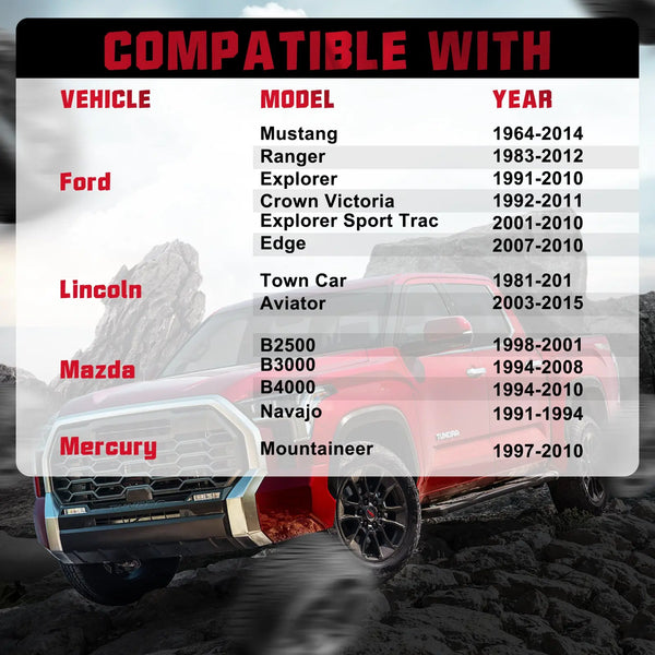 1964-2014 Ford Mustang / Lincoln / Mazda / Mercury 5x4.5" Wheel Spacers 4PCS Flashark