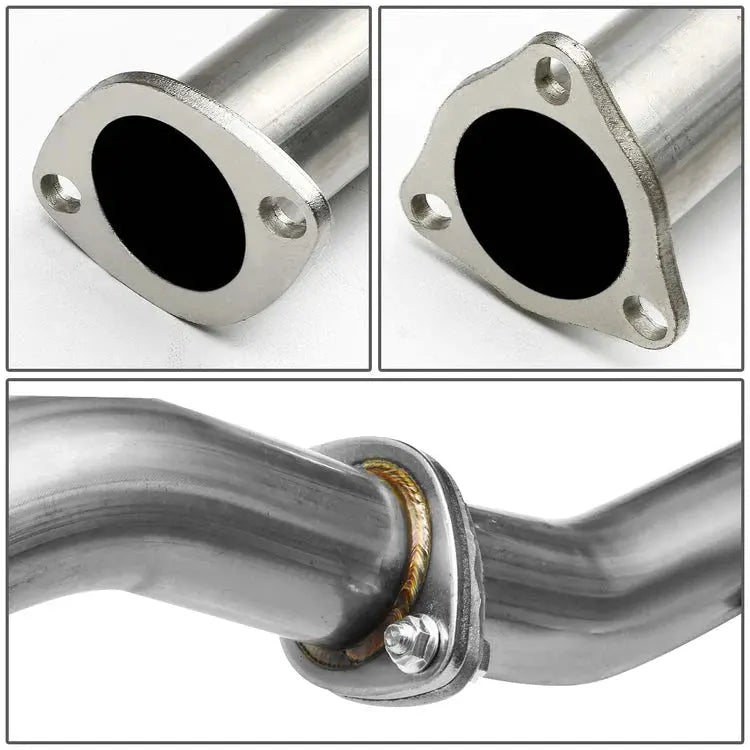 1988-1991 Honda Civic 1.5L 4" Rolled/Burnt Muffler Tip Racing Catback Exhaust System Flashark