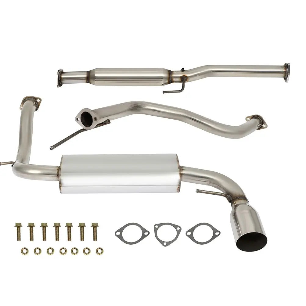 1988-1991 Honda Civic 1.5L 4" Rolled/Burnt Muffler Tip Racing Catback Exhaust System Flashark
