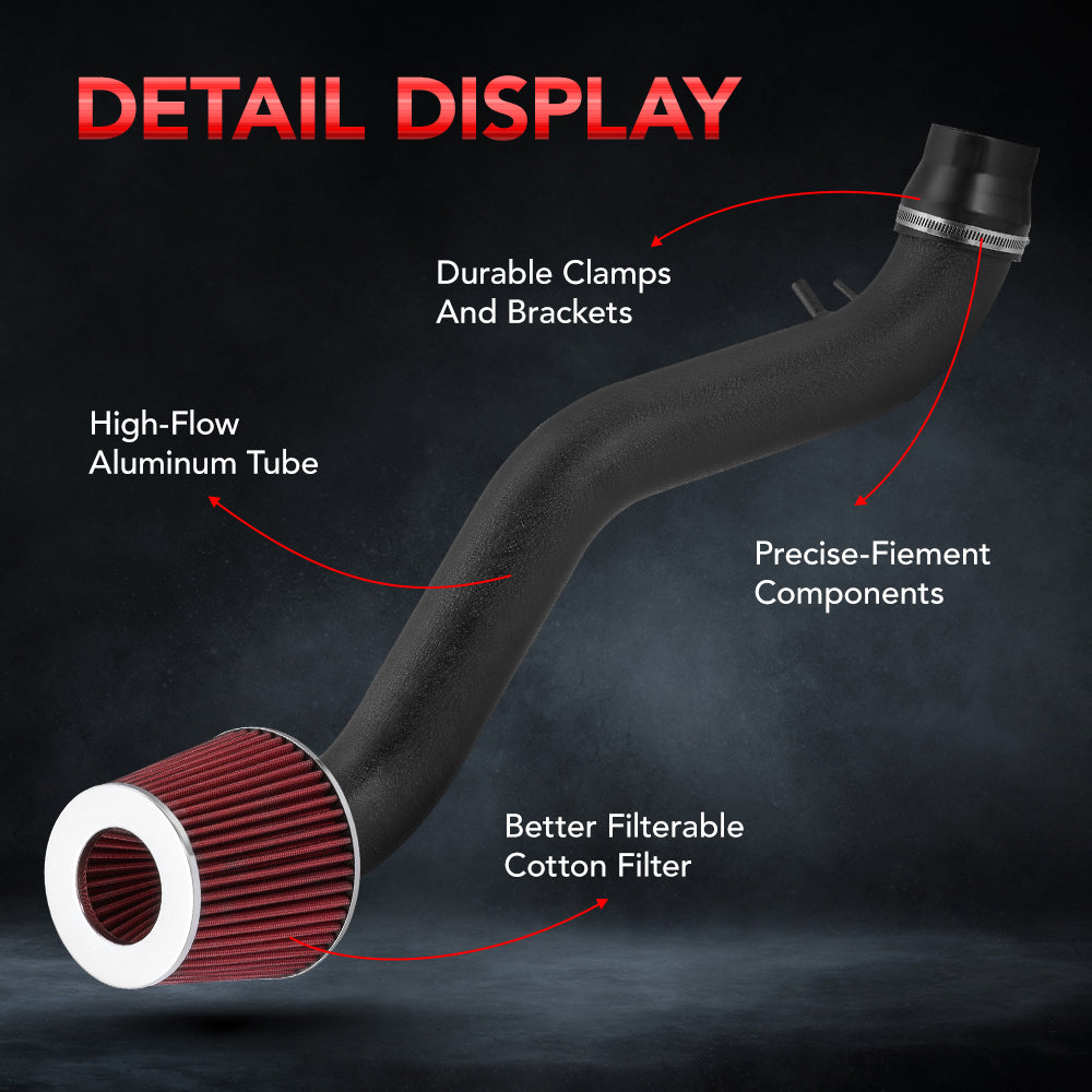 1988-1991 Honda Civic CRX Aluminum Air Intake W/Cone Filter
