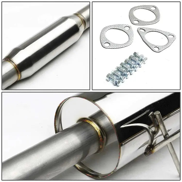 1994-1997 Honda Accord 4.5" Muffler Tip /Cat Back Exhaust System 2.5 Inch Inlet N1 Style 2.2L L4 Engine Flashark