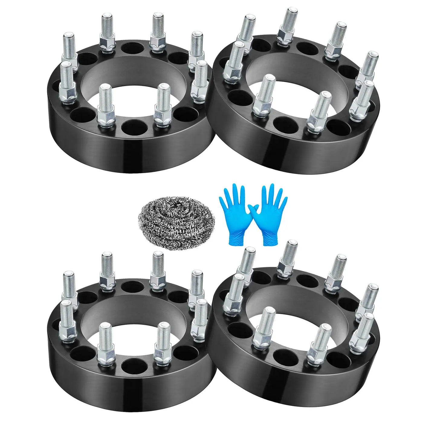 1994-2010 Dodge Ram 2500 3500 / 1967-2002 Ford 250 350 8x6.5" Wheel Spacers 4PCS Flashark
