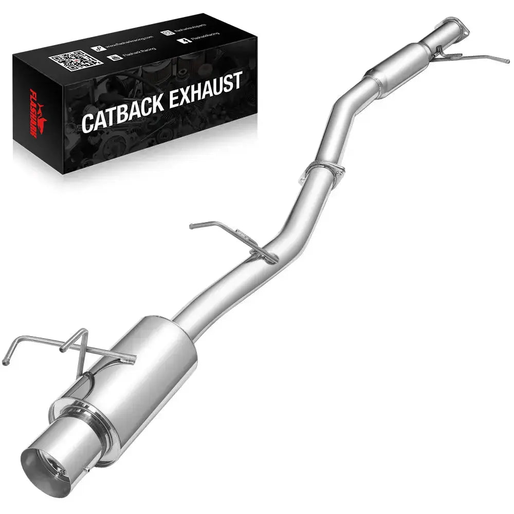1989-1994 Nissan 240SX 4" Muffler Tip Catback Exhaust System Flashark