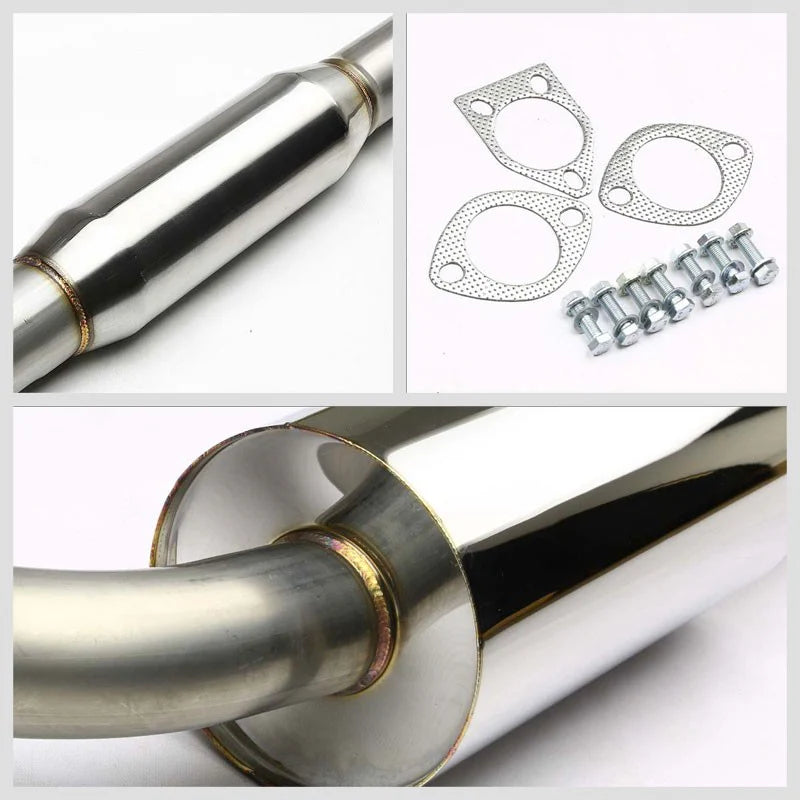 Sistema de escape Catback sin turbo con punta de silenciador estilo N1 para Mitsubishi Eclipse RS/GS 2.0L 1995-1999