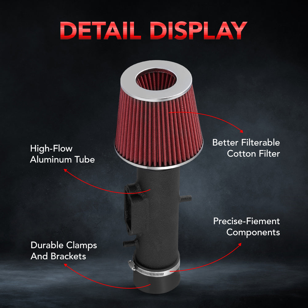 For 1997-2001 Toyota Camry Solara V6 Air Intake Kit W/Cone Filter