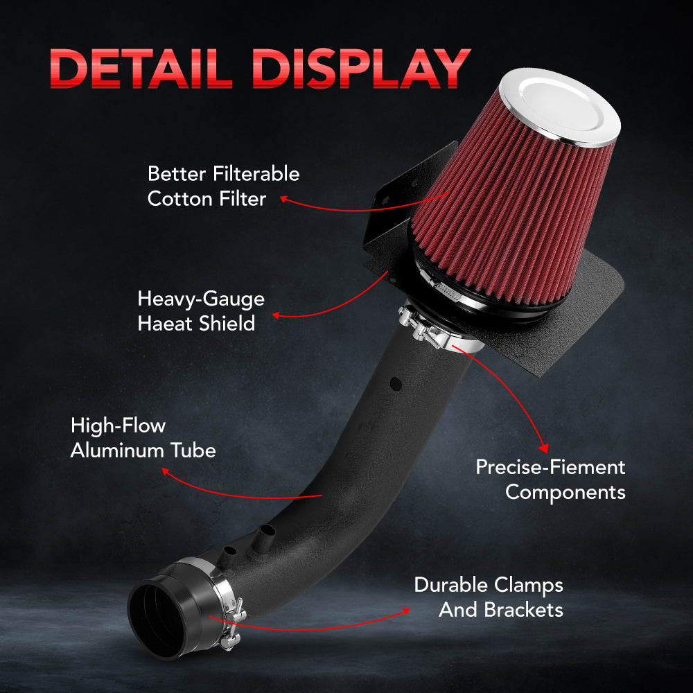 Kit de admisión de aire frío de alto flujo para F150 4.6L 5.4L V8 1997-2003