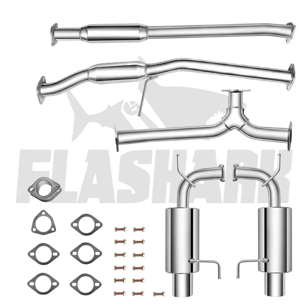 1998-2002 Honda Accord EX/LX 3.0L V6 Catback Exhaust System w/4.5" Muffler Tip SOHC J30A1 Flashark