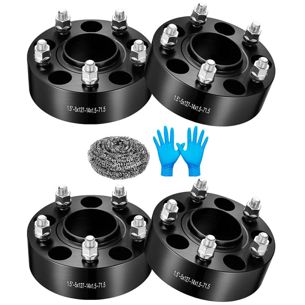 1999-2010 Grand Cherokee WJ WK, 2007-2018 Wrangler JK JKU, 2006-2010 Commander XK Black 5X5 Wheel Spacers 4PCS Flashark