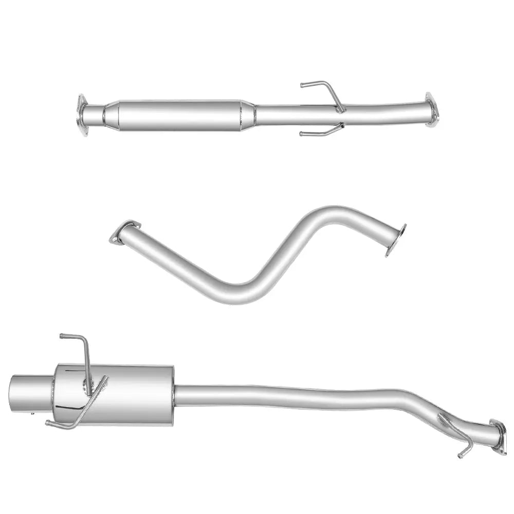 2.5" Catback Exhaust 4" Tip Muffler for 1990-1993 Honda Accord SOHC N1 Style 2.2L Flashark