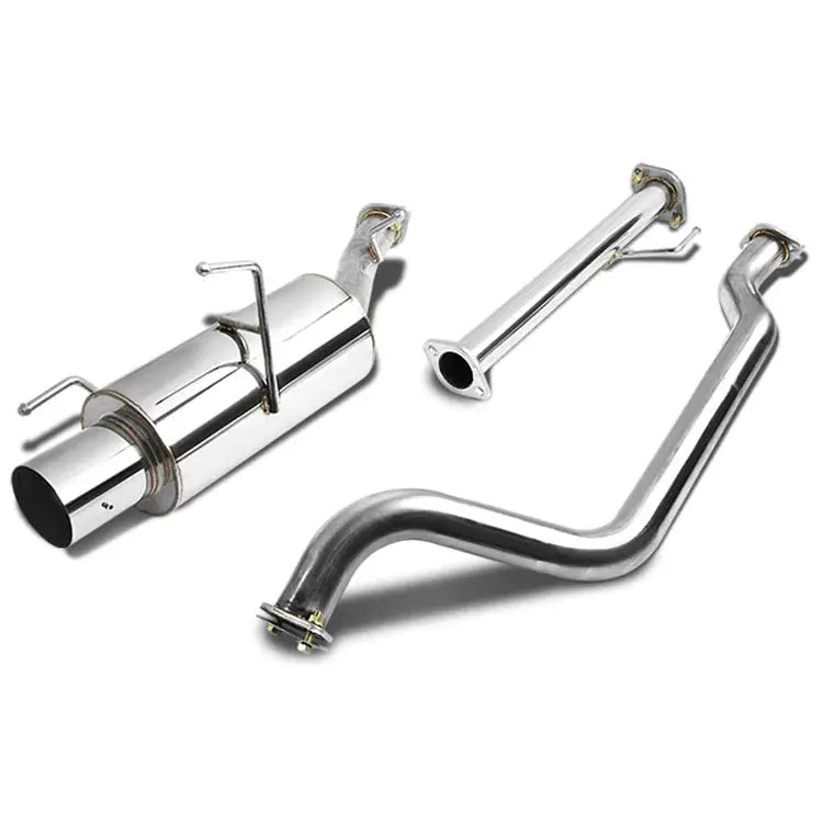 2002-2006 Nissan Sentra SE-R Spec V 2.5L B15 QR25DE I4 Catback Exhaust w/ 4" Muffler Tip Flashark