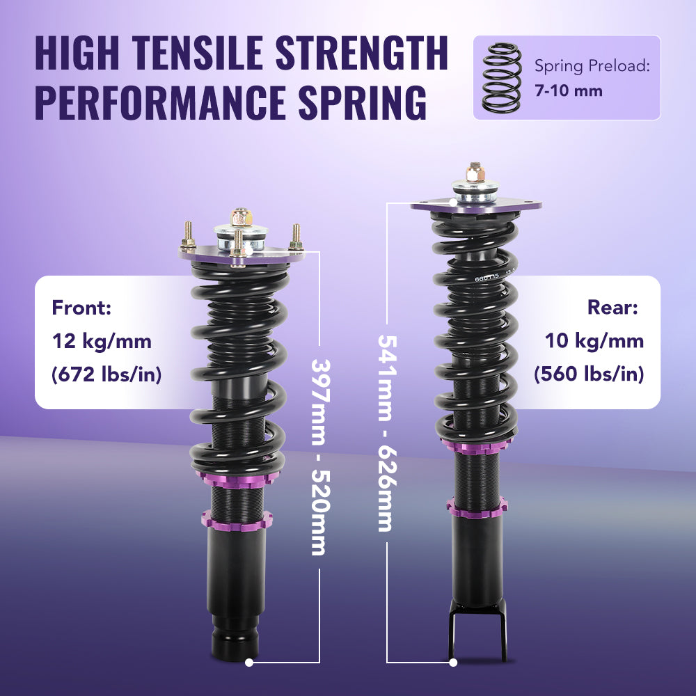 2006-2010 Infiniti M35x/M45x 2003-2008 Infiniti G35 2008-2013 G37x AWD Coilover Shock Absorbers Struts 4PCS
