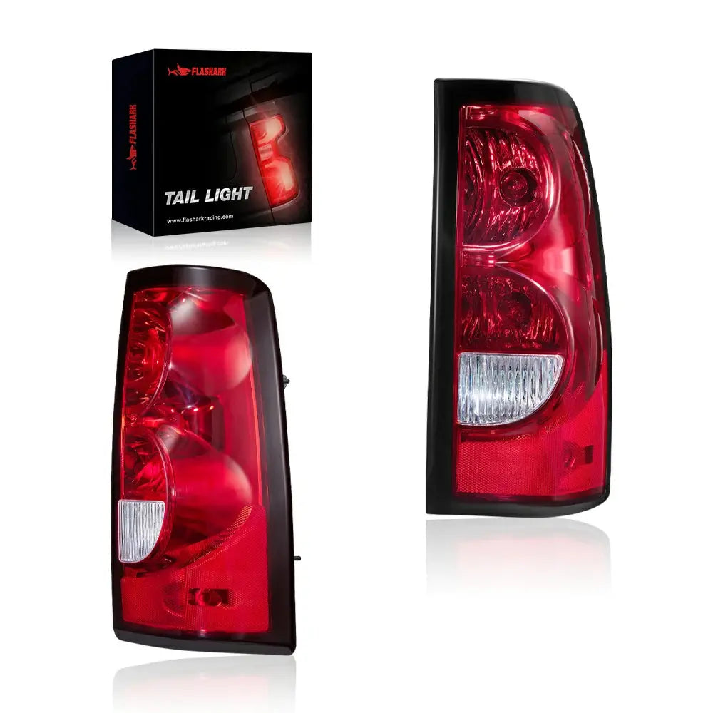 2004-2006 Chevrolet Chevy Silverado 1500 Tail Light Assembly - Driver +  Passenger (Left + Right) Set