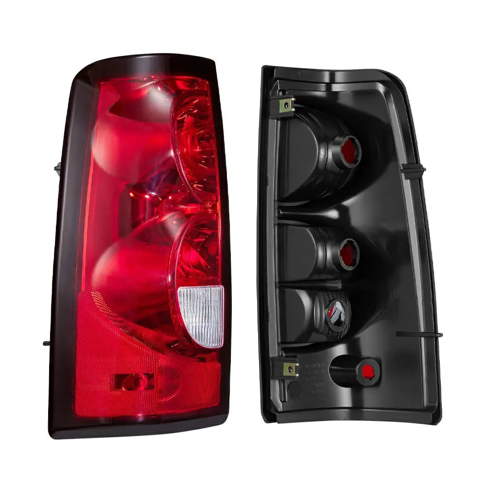 2004-2006 Chevrolet Chevy Silverado 1500 Tail Light Assembly - Driver + Passenger (Left + Right) Set Flashark
