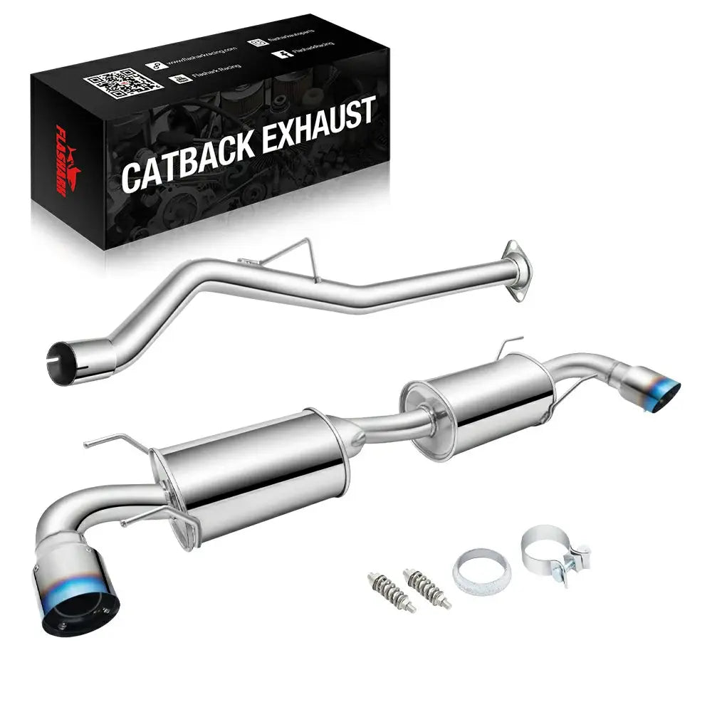 2004-2008 Mazda RX-8 1.3L Catback Exhaust System w/ Dual Burnt Tip Flashark