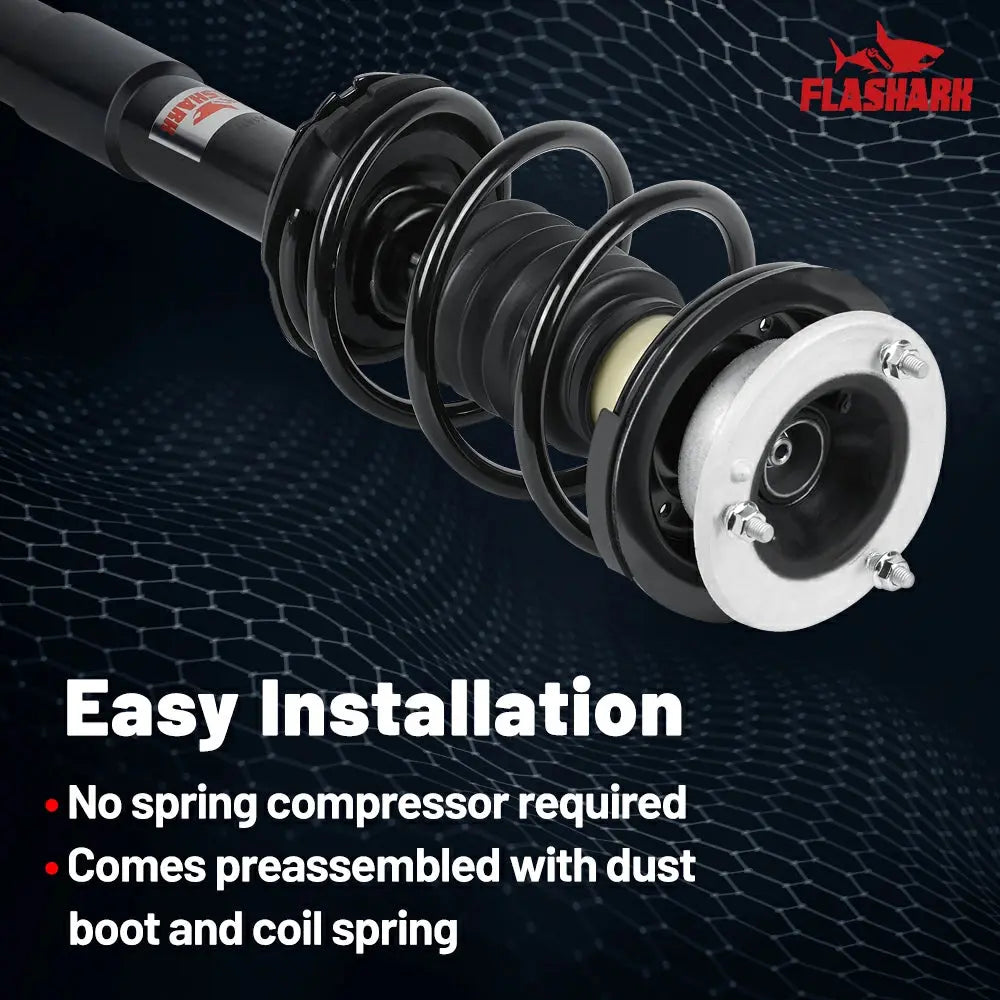 2004-2010 BMW 525i 528i 530i 535i 5-Series E60 E61 Front Strut and Spring Assembly 2PCS Flashark