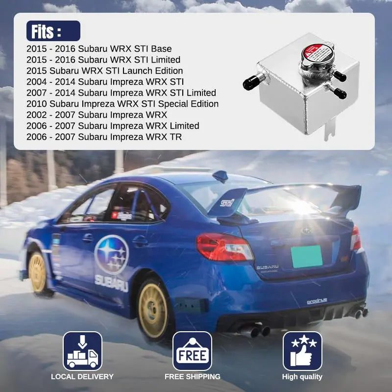 2002–2007 Subaru WRX /2004–2016 Subaru WRX STI Aluminum Coolant Reservoir Flashark