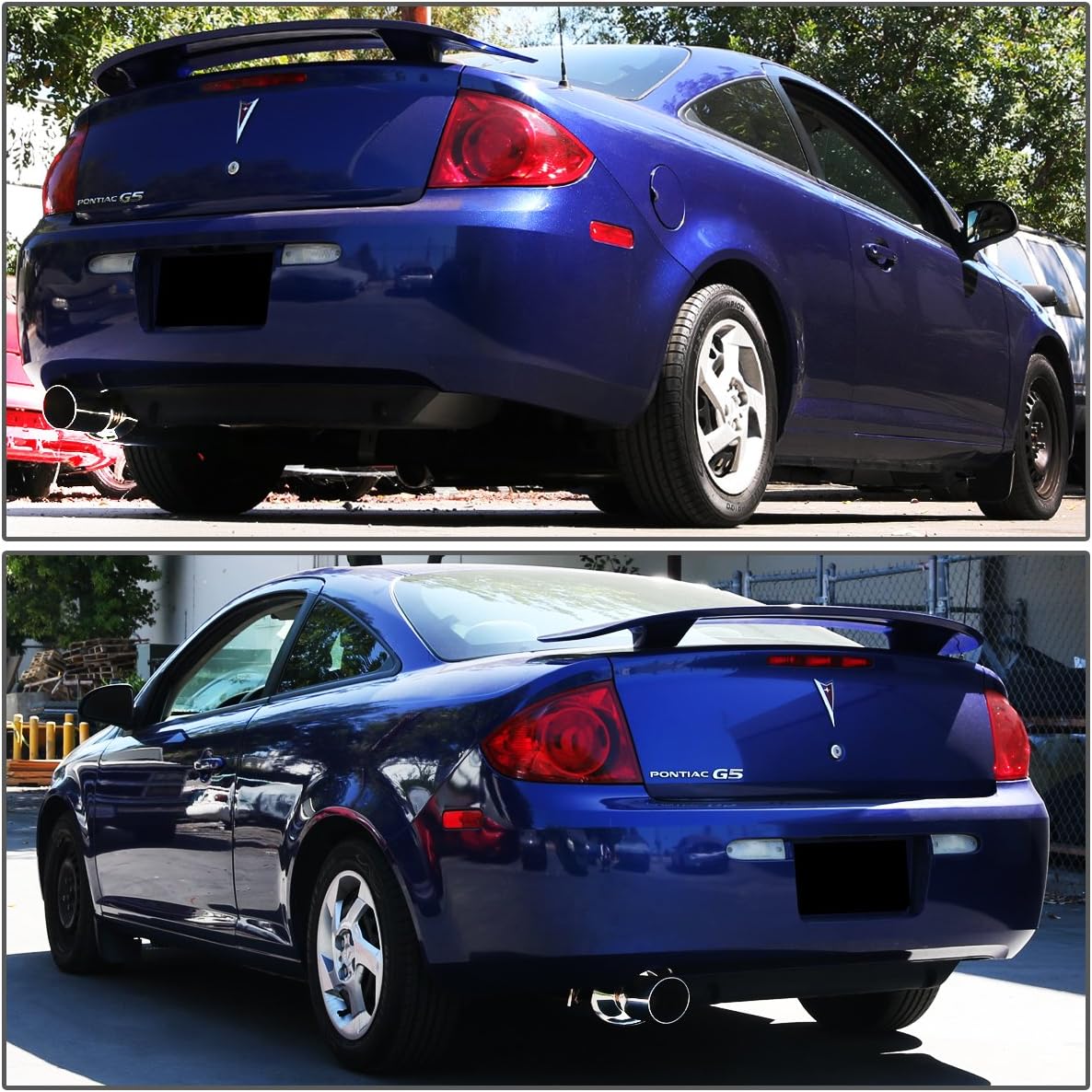 2005-2007 Chevy Cobalt & Pontiac G5 2.2L DOHC Stainless Steel Catback Exhaust System w/ 3.5-inch Muffler Rolled Tip