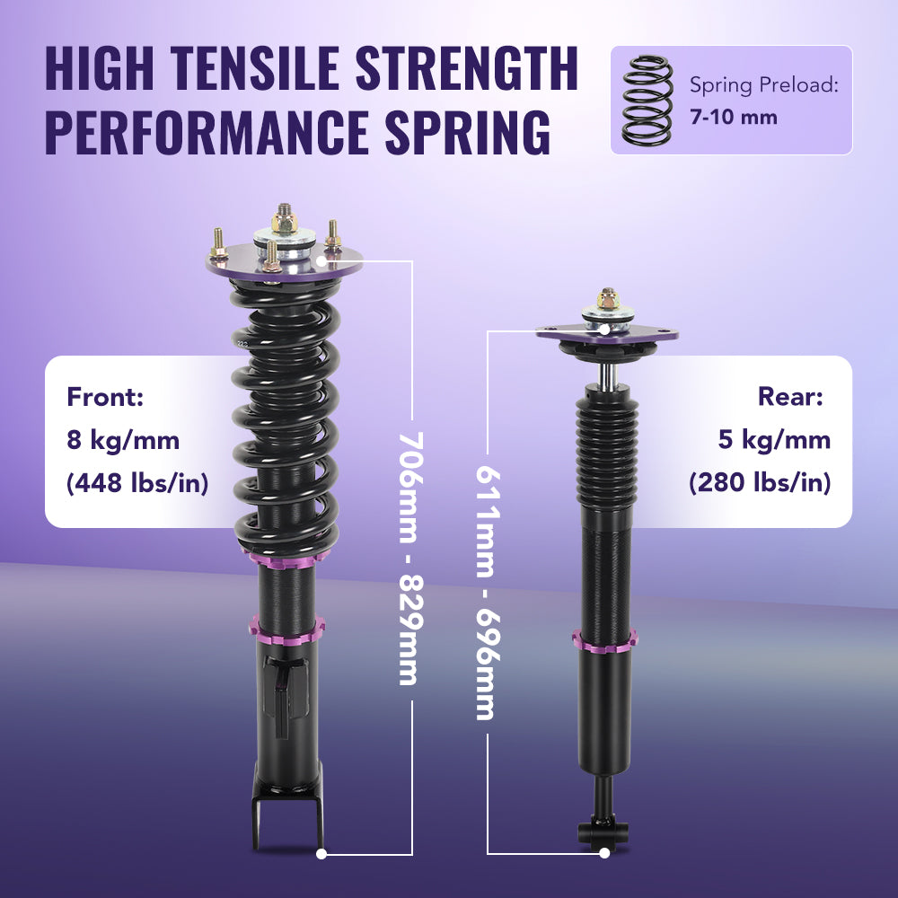 2005-2010 Dodge Charger Magnum Challenger Chrysler 300 Coilover Shock Absorbers Struts 4PCS