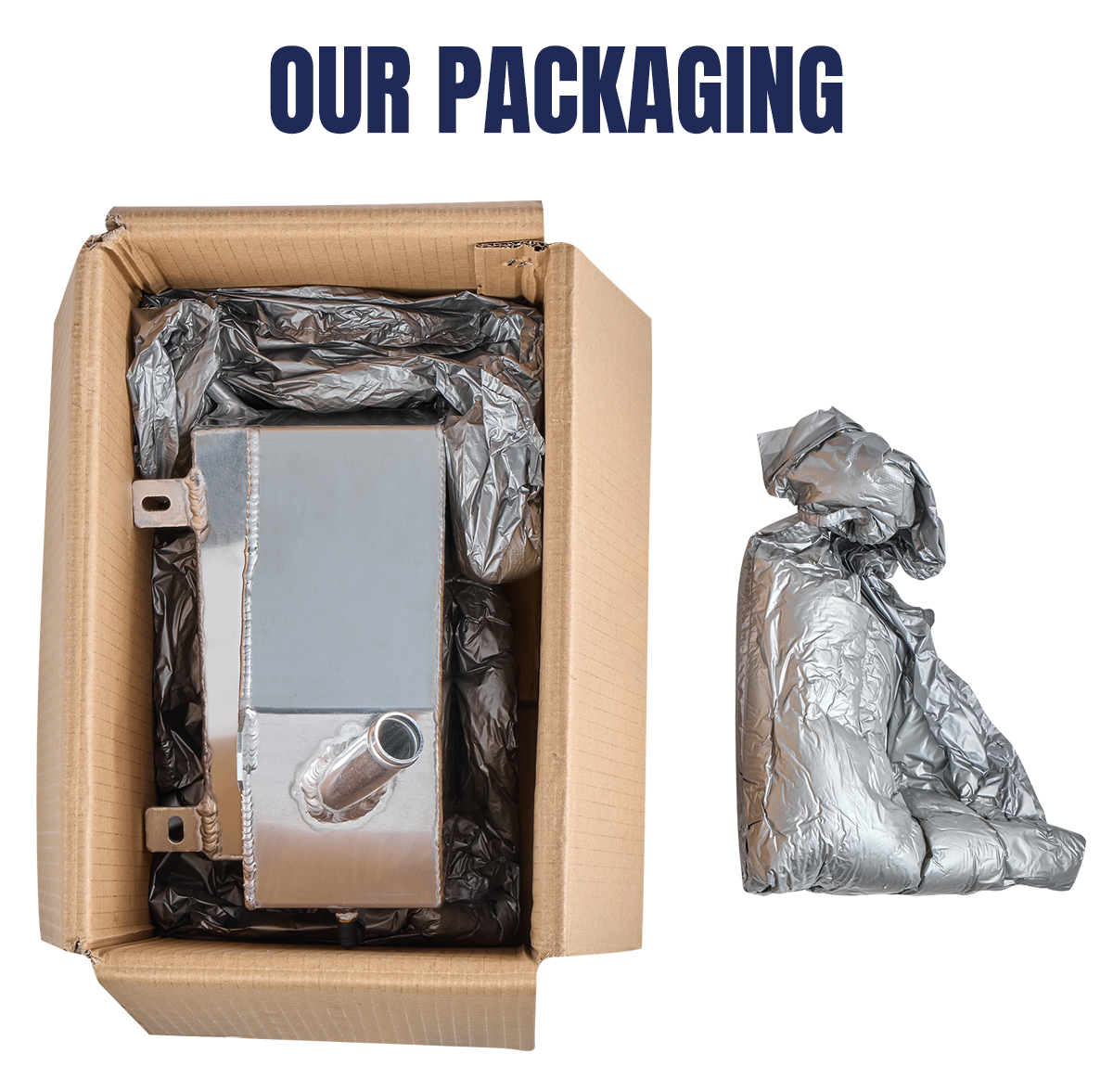 Depósito de refrigerante de aluminio para Ford Mustang 2005-2010
