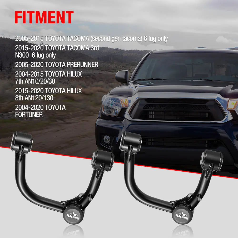 2005-2023 Toyota Tacoma 6 Lug Lifted Front Upper Control Arms 2 Inch-4 Inch Flashark