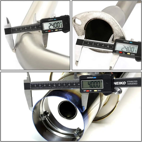 2006-2011 Honda Civic 4dr Burnt Muffler Tip N1 series Catback Exhaust System Flashark