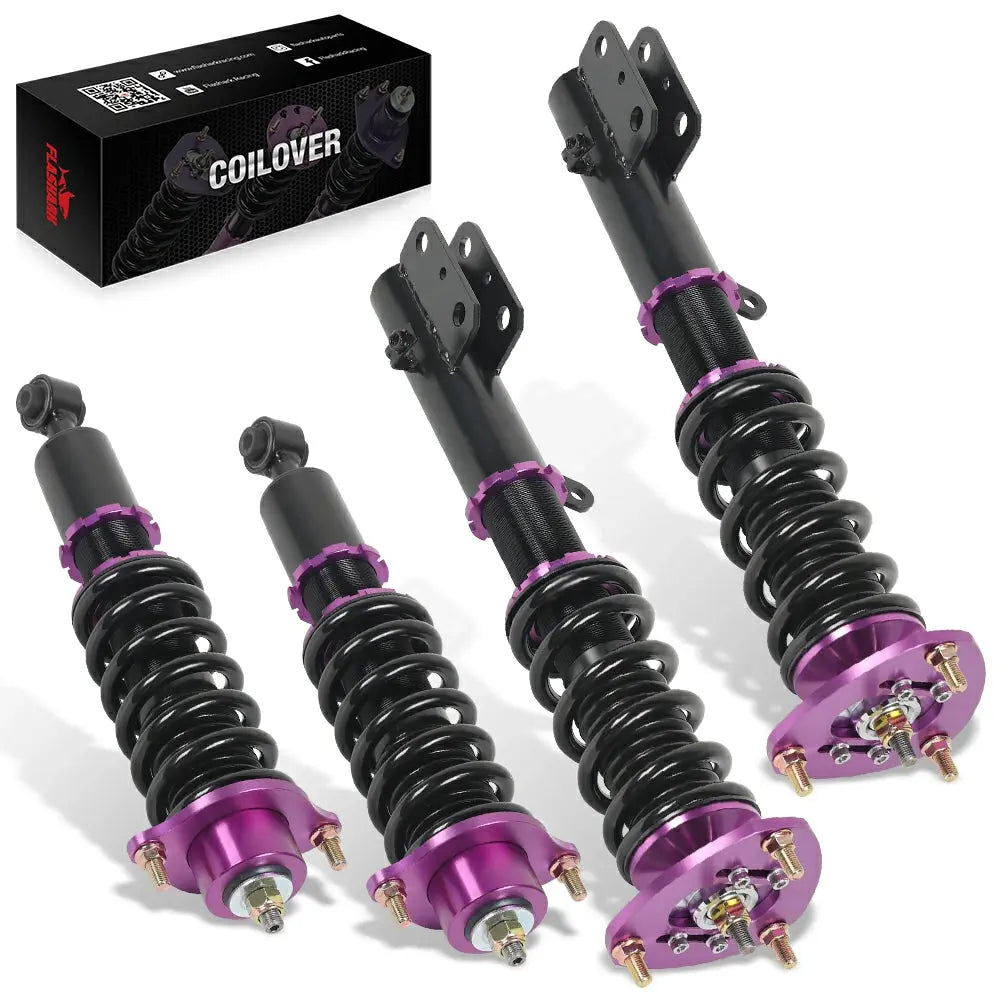 2007-2017 Dodge Caliber Jeep Compass Patriot Coilover Shock Absorbers Struts 4PCS Flashark