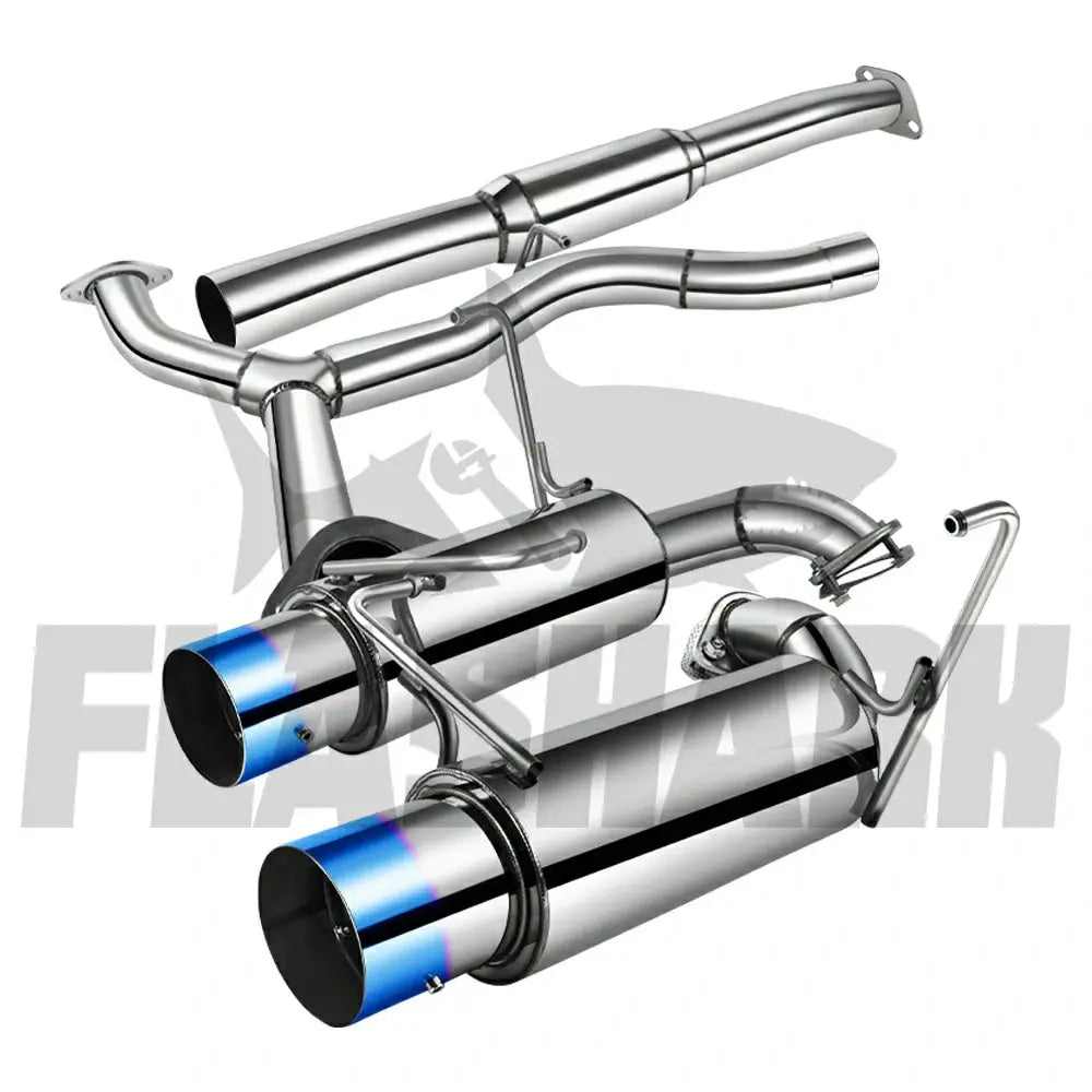 2008-2014 Subaru Impreza WRX STI Catback Exhaust System w/ Dual Burnt Tip Flashark