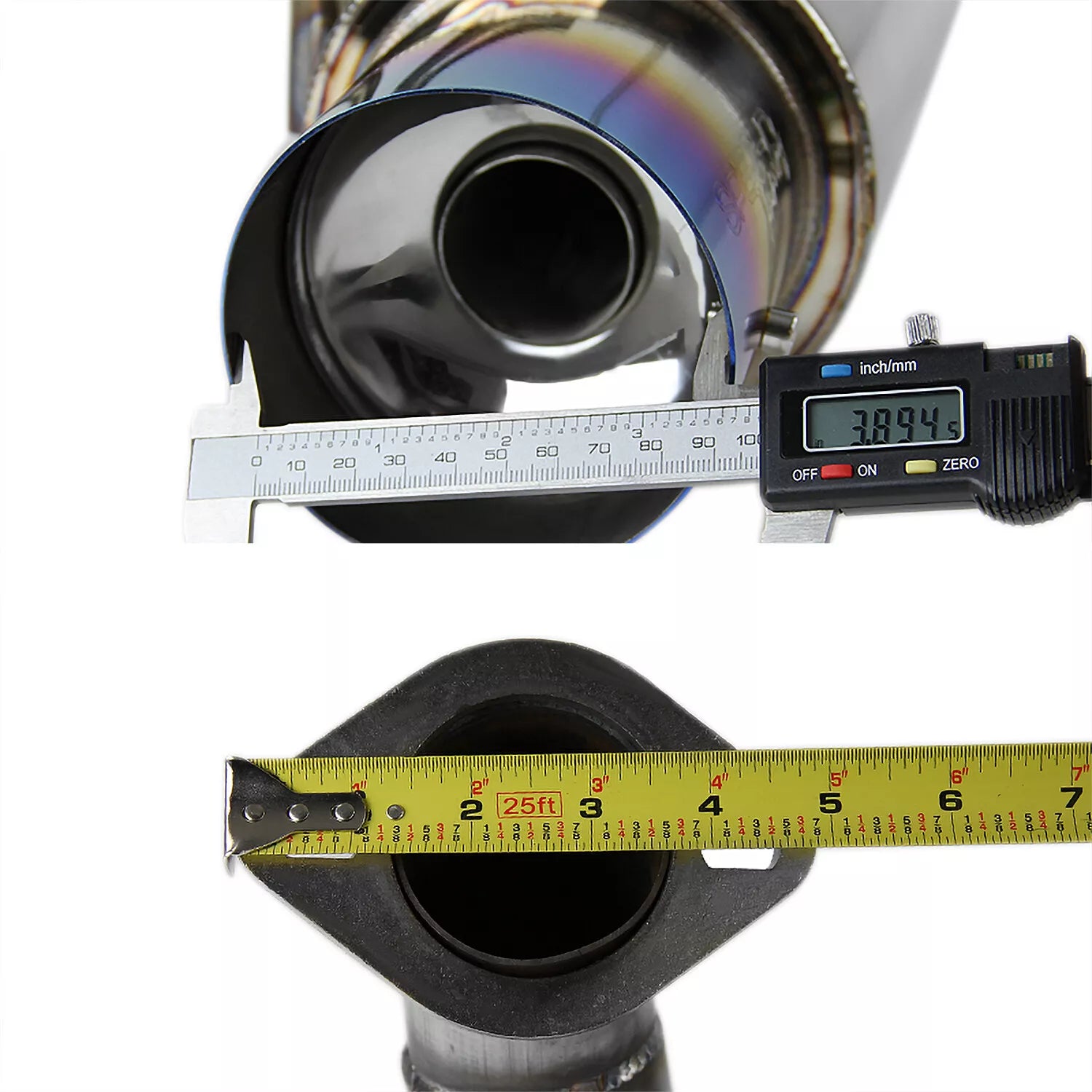 Sistema de escape Catback con punta quemada doble N1 para Subaru Impreza WRX STI 2008-2014