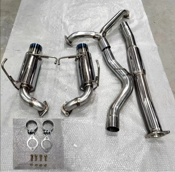 Sistema de escape Catback con punta quemada doble N1 para Subaru Impreza WRX STI 2008-2014