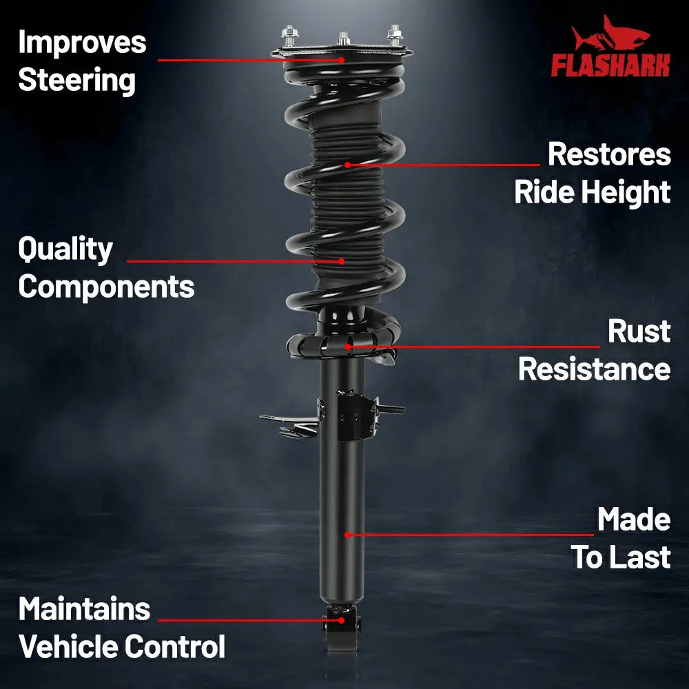 2008-2018 Nissan 370Z Infiniti G37 Q60 Front Strut and Spring Assembly 2PCS Flashark